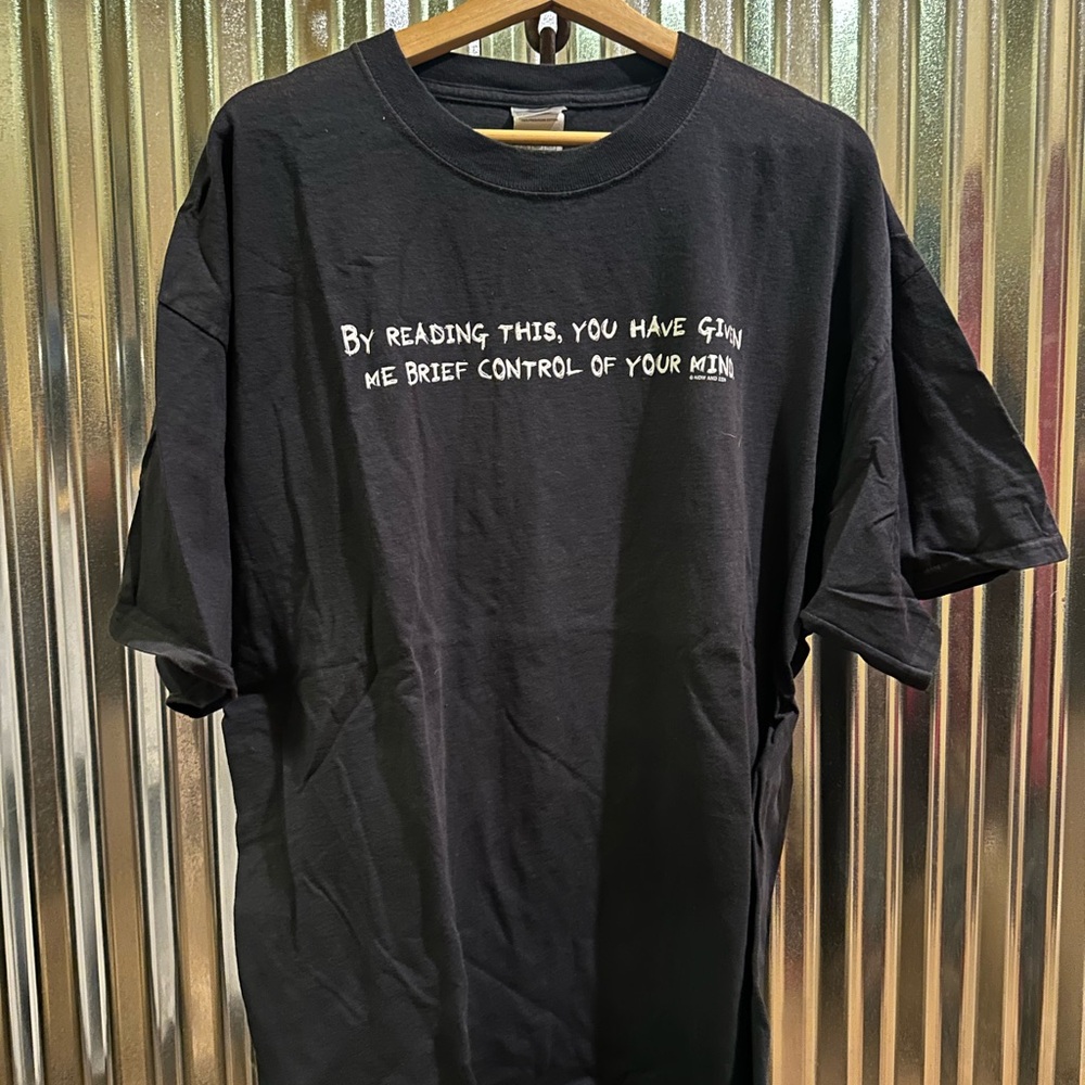 Delta Black Tee with White Text